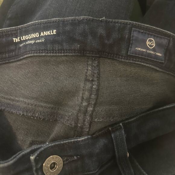 Adriano Goldschmied AG Dark Wash Stretch Skinny Jeans Denim Pants Sz 25R - Picture 3 of 6